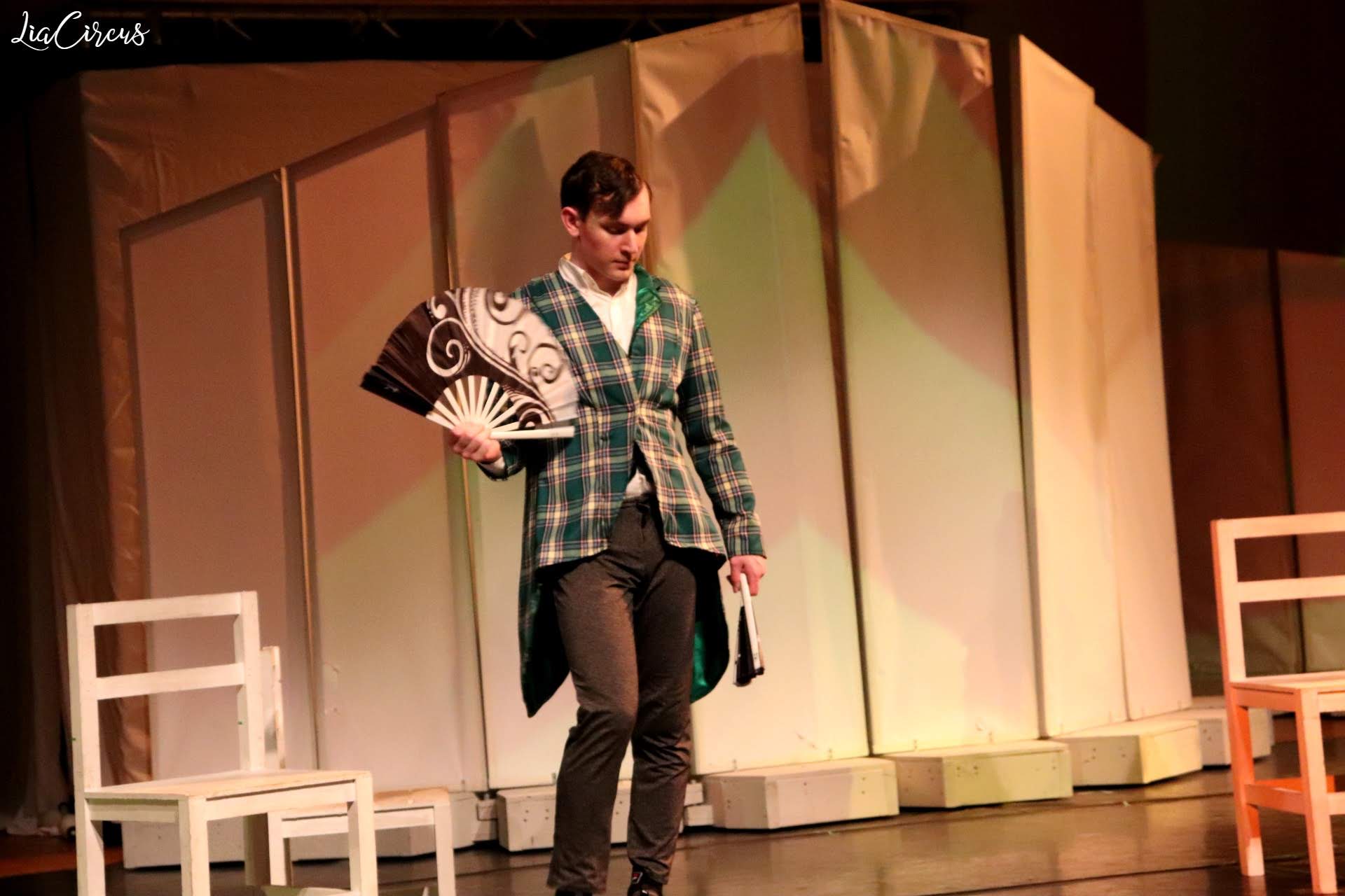 Performance photo from Fraser as Grasshopper from James and the Giant Circus Peach